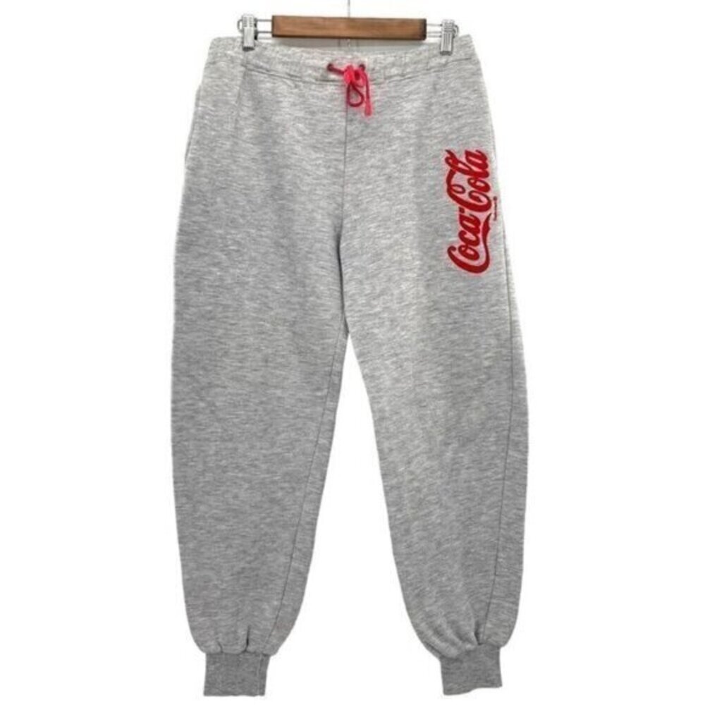 Vintage Coca Cola Gray Sweatpants Drawstring Joggers